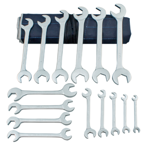MARTIN SPROCKET OB15K Wrench Set, SAE, Chrome, Steel, Pack Of 15 | BC8GRC