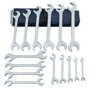 MARTIN SPROCKET OB15KM Wrench Set, Metric, Chrome, Steel, Pack Of 15 | BC7ZHK