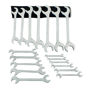 MARTIN SPROCKET OB18KM Wrench Set, Metric, Chrome, Steel, Pack Of 18 | AM4GGF