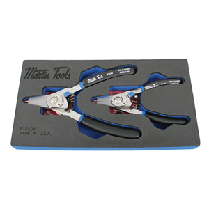 MARTIN SPROCKET PL1450K Snap Ring Plier Set With Molded Foam Tray, Pack Of 2 | AM7KEE
