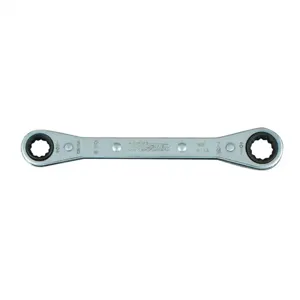 MARTIN SPROCKET RB2428 Ratcheting Box Wrench, SAE, 12 Point, 3/4 x 7/8 Inch Size, Chrome, Steel | AK9BFW