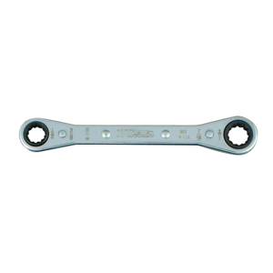 MARTIN SPROCKET RB810 Ratcheting Box Wrench, SAE, 6 Point, 1/4 x 5/16 Inch Size, Chrome, Steel | BC8XGD