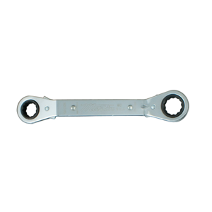 MARTIN SPROCKET RBO1618 Ratcheting Box Wrench, SAE, 6 Point, 1/2 x 9/16 Inch Size, Chrome, Steel | AK9CFA
