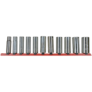 MARTIN SPROCKET S11K Steckschlüsselsatz, SAE, 1/2 Zoll Antriebsgröße, Chrom, legierter Stahl, 11er-Pack | BD3KMY