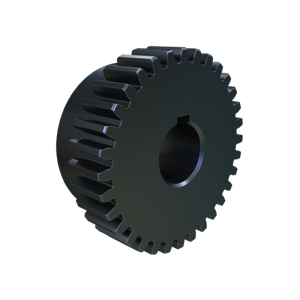 MARTIN SPROCKET S1632BS 5/8 Spur Gear, 14.5 Deg., 0.625 Inch Bore, 2 Inch Pitch Dia., Bore To Size, Steel | AZ4ZMT
