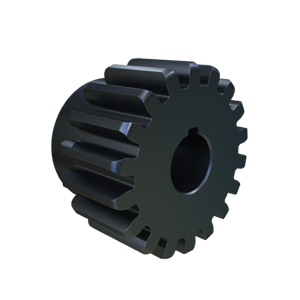 MARTIN SPROCKET S618BS 1 Spur Gear, 6 Diametral Pitch, 3 Inch Pitch Dia., 1 Inch Bore, Bore To Size, Steel | AL4MZN