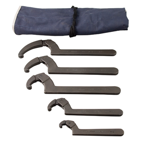 MARTIN SPROCKET SHW5K Wrench Set, SAE, Industrial Black, Steel, Pack Of 5 | BC7QUC