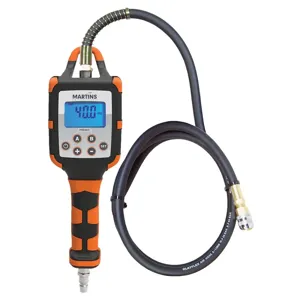 MARTINS INDUSTRIES MHA-100 Handheld Tyre Inflator, Digital, Black And Orange | CE8PRW