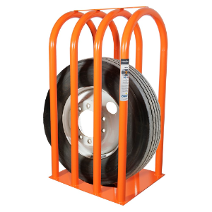 MARTINS INDUSTRIES MIC-4 Tyre Inflation Cage, 31-3/4 x 26-1/4 x57-1/2 Inch Size, 4 Bar, Steel, Orange | CE8PRY