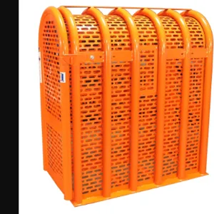 MARTINS INDUSTRIES MIC-6HD Tyre Inflation Safety Cage, 53 x 27 x 57 Inch Size, 6 Bar, Steel, Orange | CE8PTB