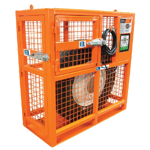 MARTINS INDUSTRIES MIC-AUHD-52 Automatic Tyre Inflation Cage, 59-1/2 x 28 x 56 Inch Size, Steel, Orange | CE8PTE