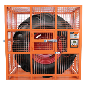 MARTINS INDUSTRIES MIC-AUHD-82 Automatic Tyre Inflation Cage, 84 x 56 x 82 Inch Size, Steel, Orange | CE8PTG