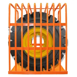 MARTINS INDUSTRIES MIC-OTR-96 Tyre Inflation Safety Cage, 83.85 x 59.05 x 101.96 Inch Size, Steel, Orange | CE8PTJ