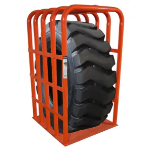 MARTINS INDUSTRIES MIC-OTR Tyre Inflation Cage, 41 x 39 x 66 Inch Size, 5 Bar, Steel, Orange | CE8PTH