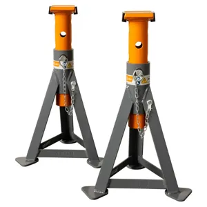 MARTINS INDUSTRIES MJS-3T Jack Stand, 2 Pieces, 6600 lbs Load Capacity, Steel, Grey And Orange | CE8PTN