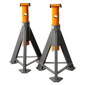 MARTINS INDUSTRIES MJS-6T Jack Stand, 2 Pieces, 13200 lbs Load Capacity, Steel, Grey And Orange | CE8PTP