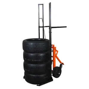 MARTINS INDUSTRIES MPTC Tyre Cart, 36.22 x 23.62 x 72.44 Inch Size, Steel, Black And Orange | CE8PTY