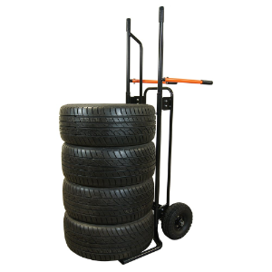 MARTINS INDUSTRIES MSTC Tyre Cart, 32.48 x 25.98 x 59.05 Inch Size, Steel, Black And Orange | CE8PUA