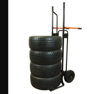 MARTINS INDUSTRIES MSTC Tyre Cart, 32.48 x 25.98 x 59.05 Inch Size, Steel, Black And Orange | CE8PUA