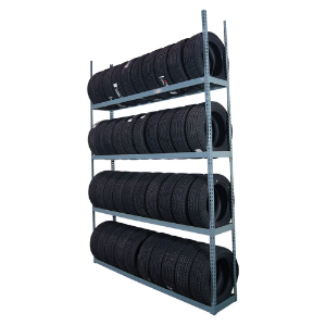 MARTINS INDUSTRIES MTS-924 Tyre Shelving Rack, 4 Tier, 92.12 x 16.53 x 120.07 Inch Size, Steel, Grey | CE8PUJ