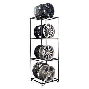 MARTINS INDUSTRIES MWD Wheel Display Rack, 28.34 x 28.34 x 81.49 Inch Size, Steel, Black | CE8PUU