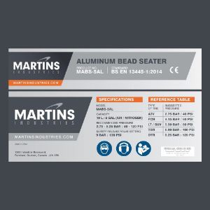 MARTINS INDUSTRIES SP-0047 Produkt- und Warnetikett | CE8PXD