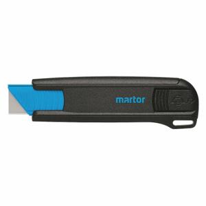 MARTOR 175001.02 Safety Knife, 4 1/2 Inch Overall Length, Plastic, Black/Blue | CT2GTK 147T38