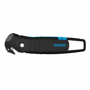 MARTOR 350001.02 Hook-Style Safety Cutter, 6 1/8 Inch Overall Length, Straight Handle, Textured, Steel | CT2GTA 147T39