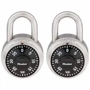 MASTER 1500T Combination Padlock, Dial Combo Padlocks, Less than 1 Inch, 1/2-1 in | CT2HBK 4EZN5