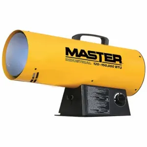 MASTER 150VMHD-GFA Portable Gas Torpedo Heater, 150000 Btuh Heating Capacity Output, 3 | CT2HHZ 798LK3