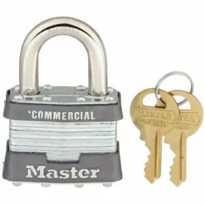 MASTER 1KA Padlock, 15/16 Inch Vertical Shackle Clearance, 3/4 Inch Horizontal Shackle Clearance | CT2HXG 4T091