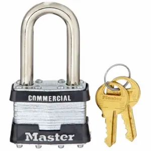 MASTER 3KALF Padlock, 1 1/2 Inch Vertical Shackle Clearance, 5/8 Inch Horizontal Shackle Clearance | CT2HVQ 3HTZ7