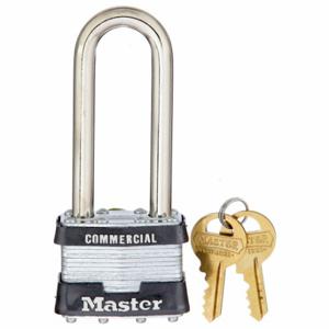 MASTER 1KALJ Padlock, 2 1/2 Inch Vertical Shackle Clearance, 3/4 Inch Horizontal Shackle Clearance | CT2JAK 3JZA2