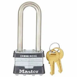 MASTER 1KALJ Padlock, 2 1/2 Inch Vertical Shackle Clearance, 3/4 Inch Horizontal Shackle Clearance | CT2HYE 3JZA5