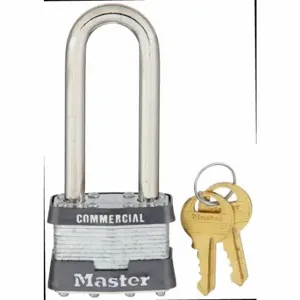 MASTER 1LJ Padlock, 2 1/2 Inch Size Vertical Shackle Clearance, 3/4 Inch Height | CT2HXR 3T977