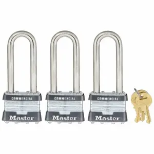 MASTER 1TRILJCOM Padlocks, 2 1/2 Inch Vertical Shackle Clearance, 3/4 Inch Horizontal Shackle Clearance | CT2JBL 3HUJ4