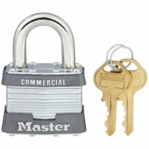 MASTER 21KA Padlock, 15/16 Inch Vertical Shackle Clearance, 3/4 Inch Horizontal Shackle Clearance | CT2HXF 1U161