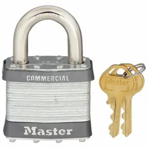 MASTER 25KA Padlock, 1 Inch Vertical Shackle Clearance, 15/16 Inch Horizontal Shackle Clearance | CT2HWX 494K64