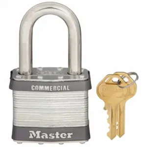 MASTER 25KALF Padlock, 1 1/2 Inch Vertical Shackle Clearance, 15/16 Inch Horizontal Shackle Clearance | CT2JAV 494K65