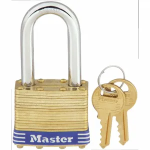 MASTER 2KALF Padlock, 1 1/2 Inch Vertical Shackle Clearance, 3/4 Inch Horizontal Shackle Clearance | CT2HVN 3HUD6