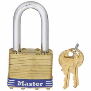 MASTER 2LF Padlock, 1 1/2 Inch Vertical Shackle Clearance, 3/4 Inch Height | CT2HVD 3HUD5