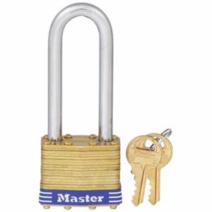 MASTER 2LJ Padlock, 2 1/2 Inch Vertical Shackle Clearance, 3/4 Inch Height | CT2HXU 3HUD7