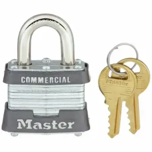 MASTER 3KA-3358 Padlock, 3/4 Inch Vertical Shackle Clearance, 5/8 Inch Horizontal Shackle Clearance | CT2HZG 3JYY5