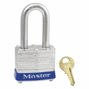 MASTER 3KALFBLU1KEY-0356 LOCK Lockout Padlock, Keyed Alike, Steel, Std Body Body Size, Steel, Std, Blue | CT2HQB 53JH82