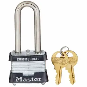 MASTER 3LH Padlock, 2 Inch Size Vertical Shackle Clearance, 5/8 Inch Height | CT2HYT 5T812