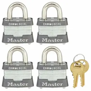 MASTER 3QCOM Padlocks, 3/4 Inch Vertical Shackle Clearance, 5/8 Inch Horizontal Shackle Clearance, LOCK | CT2JBH 3HWK7