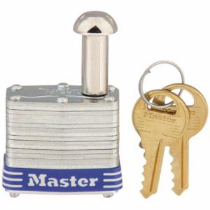 MASTER 443LE Padlock, 7/8 Inch Size Vertical Shackle Clearance, 3/8 Inch Size Shackle Dia | CT2HZU 3HUJ1