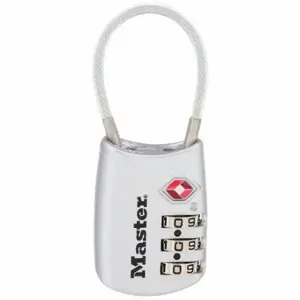 MASTER 4688DSLV Combination Padlock, Scrolling Combo Padlocks, 1-1 1/2 Inch, 1/2-1 in | CT2HBQ 483N09