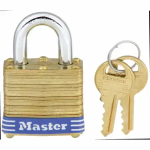 MASTER 4KA-3202 Padlock, 3/4 Inch Vertical Shackle Clearance, 5/8 Inch Horizontal Shackle Clearance | CT2HZE 3JZF2