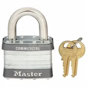 MASTER 5KA-3358 Padlock, 1 Inch Vertical Shackle Clearance, 15/16 Inch Horizontal Shackle Clearance | CT2JAB 48WL10